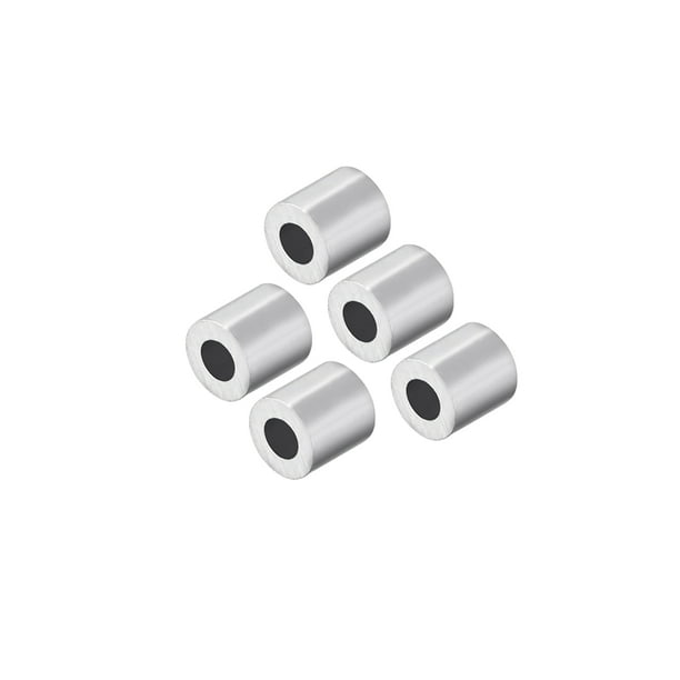 Steel Wire Rope Button Stop Clips Cable Ferrules 5 Pcs uxcell M2 Aluminum Sleeve Single Tube Crimp 2mm 5/64 in Steel Wire Rope Button Stop Clips Cable Ferrules 5 Pcs uxcell M2 Aluminum Sleeve Single Tube Crimp 2mm 5/64 in